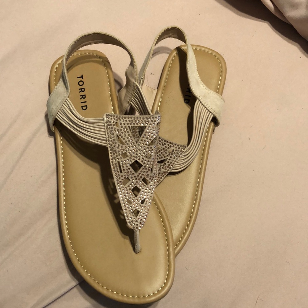 Blush pink torrid thong sandals